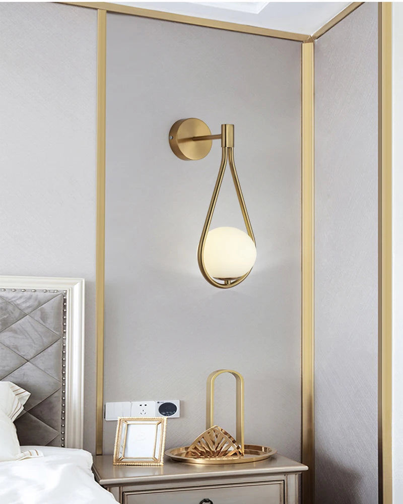 Wall Light - Interior LED Wall Lamps Wall Lighting Fixtures for Bedroom Living Room Indoor Frosted Glass Ball Sconce SW-36210458 - SWEET-LIGHTS