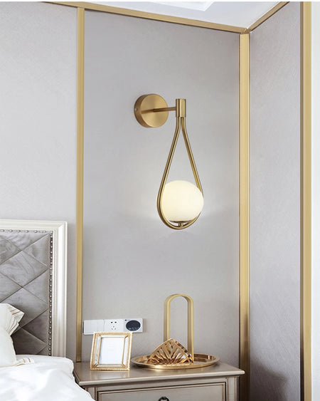 Wall Light - Interior LED Wall Lamps Wall Lighting Fixtures for Bedroom Living Room Indoor Frosted Glass Ball Sconce SW-36210458 - SWEET-LIGHTS
