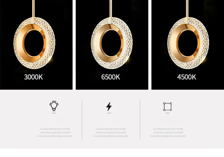 Pendant Light - Nordic Ring LED Indoor Hanging Lamp Room Decor SW-36210234 - SWEET-LIGHTS