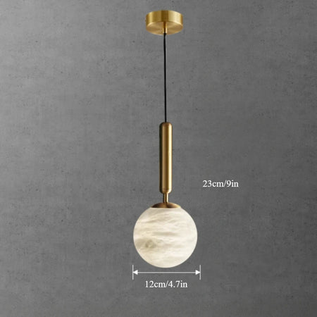 Pendant Light - Modern Marble All Copper Single Head Lamp SW-36210789 - SWEET-LIGHTS