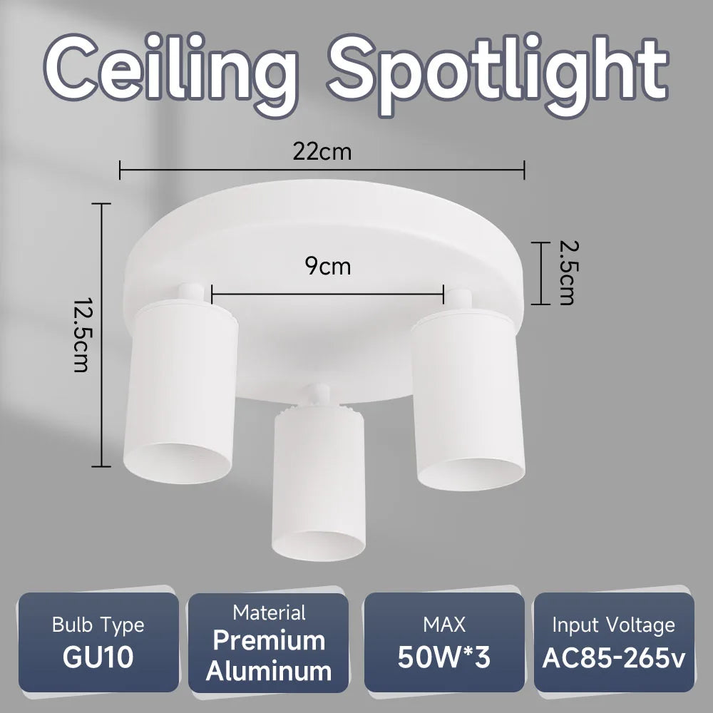 Spotlight - LED Ceiling Spotlights Replaceable Bulb Pendant Lamps Kitchen Decor Indoor Lighting SW-36210478 - SWEET-LIGHTS