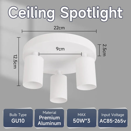 Spotlight - LED Ceiling Spotlights Replaceable Bulb Pendant Lamps Kitchen Decor Indoor Lighting SW-36210478 - SWEET-LIGHTS