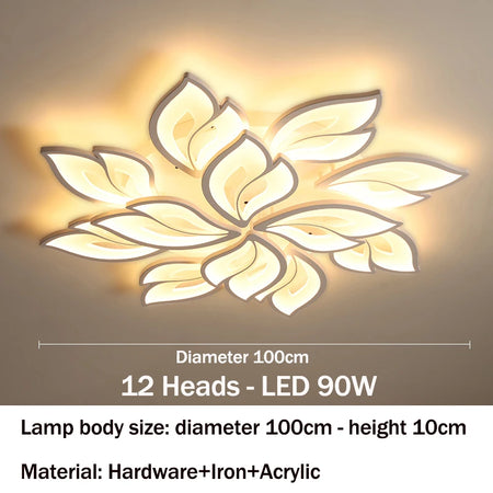 Ceiling Light - Modern LED Ceiling Chandeliers Light for Living Dining Room Bedroom Ceiling Lamps With Remote Control Dimmable Lights Fixtures SW-36210347 - SWEET-LIGHTS