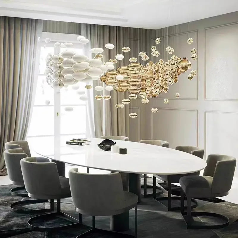 Chandelier - Luxury Lustre Bowl Hanging Chandelier Golden Dragon Egg SW-36210678 - SWEET-LIGHTS