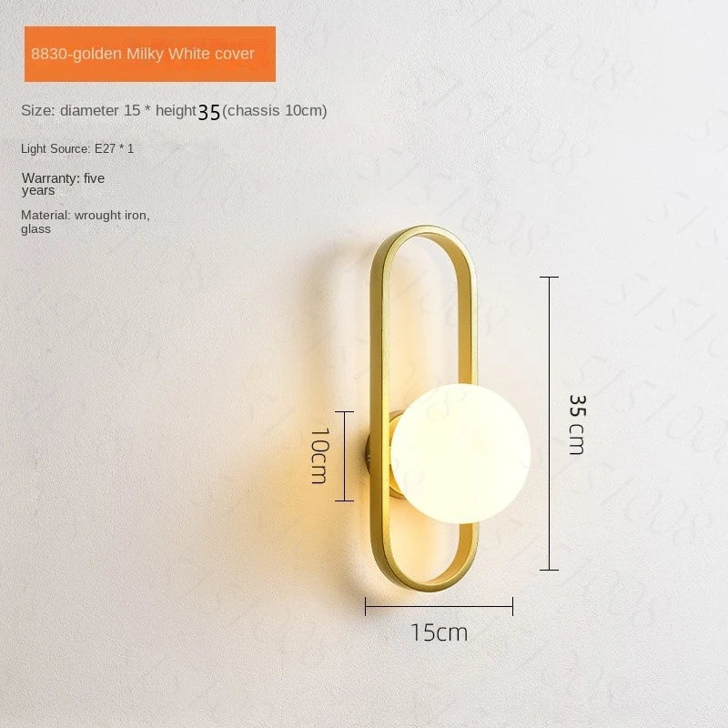 Wall Light - Modern Minimalist LED E27 Wall Sconce Glass SW-36210345 - SWEET-LIGHTS