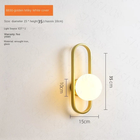 Wall Light - Modern Minimalist LED E27 Wall Sconce Glass SW-36210345 - SWEET-LIGHTS