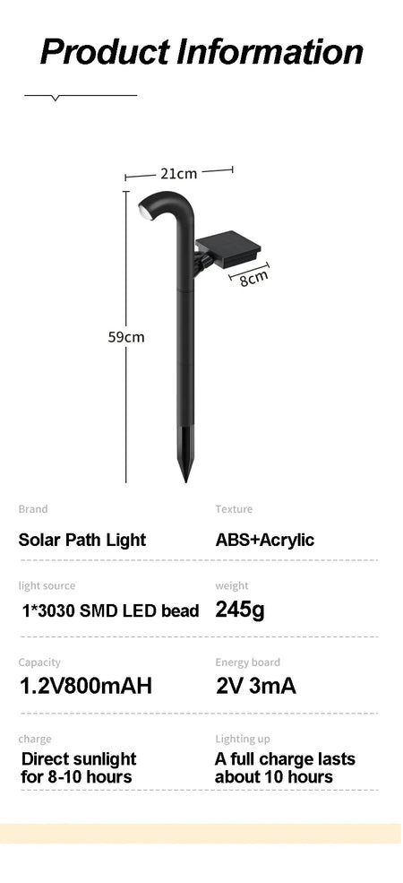 Outdoor Light - 1-4 Pcs Solar LED Super Bright Spotlight IP55 Waterproof Path Light for Garden Decor SW-36210457 - SWEET-LIGHTS