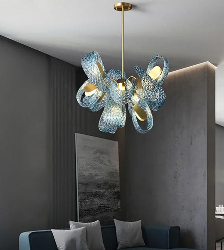 Chandelier - Hot Sales Blue Glass LED Lamp for Home Decor SW-36210457 - SWEET-LIGHTS