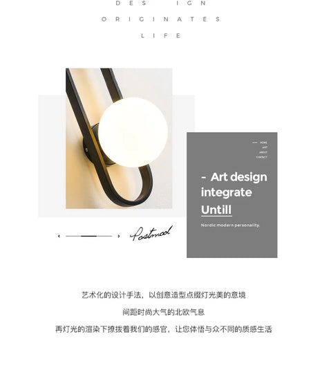 Wall Light - Modern Minimalist LED E27 Wall Sconce Glass SW-36210345 - SWEET-LIGHTS