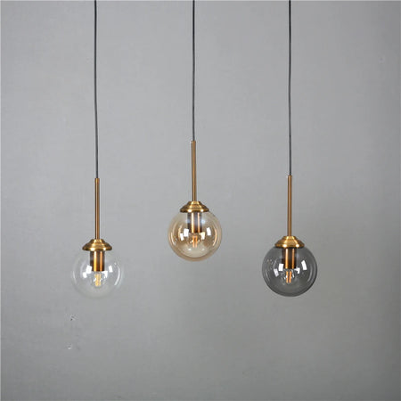 Pendant Light - Nordic Gray Glass Ball Island Pendant Lamp SW-36210678 - SWEET-LIGHTS