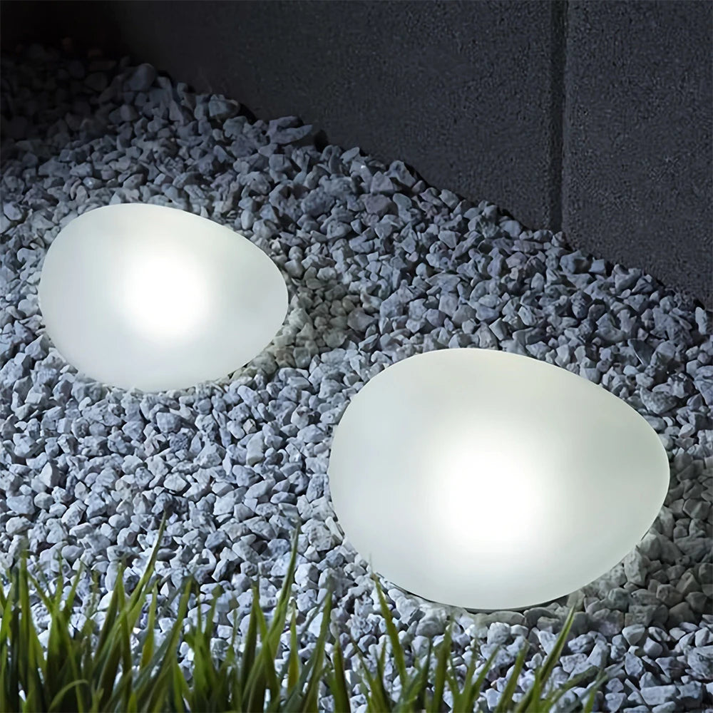 Outdoor Light - Solar Powered Pebble Stone Lamp for Garden SW-36210345 - SWEET-LIGHTS