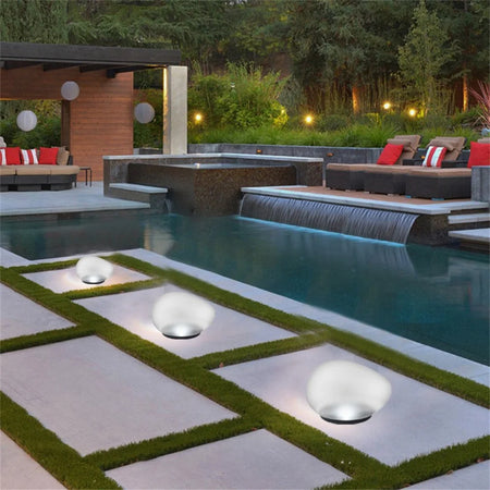 Outdoor Light - Solar Powered Pebble Stone Lamp for Garden SW-36210345 - SWEET-LIGHTS