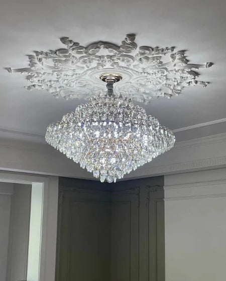 Chandelier - Luxury Crystal Big Chandeliers for Living Room Decor Modern Art Designer Luminaire Hight Ceiling Pendant Home Lamps Hall SW-36210927 - SWEET-LIGHTS