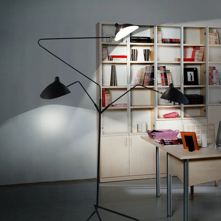 Floor Lamp - Serge Mouille 3-arm Designer Tripod LED Lamp SW-36214890 - SWEET-LIGHTS