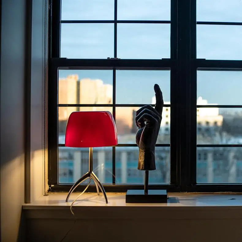 Table Lamp - Italian Designer Glass Shade Tripod Desk Light SW-36210345 - SWEET-LIGHTS