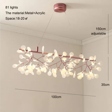 Pendant Light - Nordic Modern Firefly Chandelier Black Gold SW-36210753 - SWEET-LIGHTS