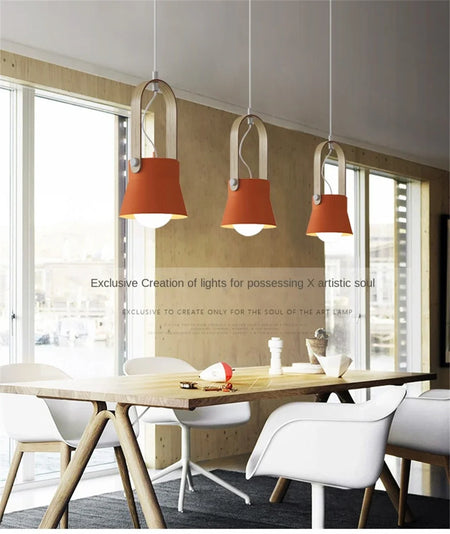 Pendant Light - Nordic Loft LED Iron Macaron Lamp Fixtures SW-36210347 - SWEET-LIGHTS