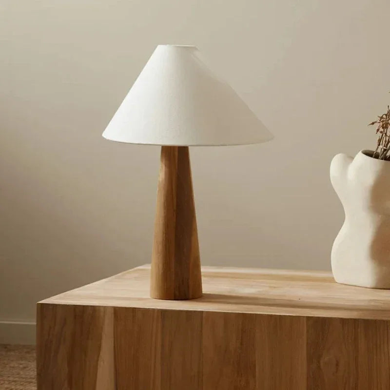Floor Lamp - Japanese Wabi-sabi Retro Natural Wood Fabric Shade LED Light SW-36210234 - SWEET-LIGHTS