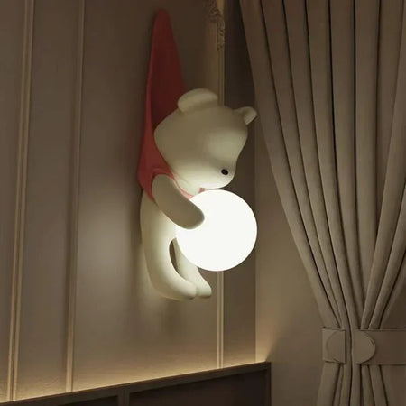 Children Lighting - SANDYHA Modern Resin Wall Lamp Cute Bear Design SW-36210578 - SWEET-LIGHTS