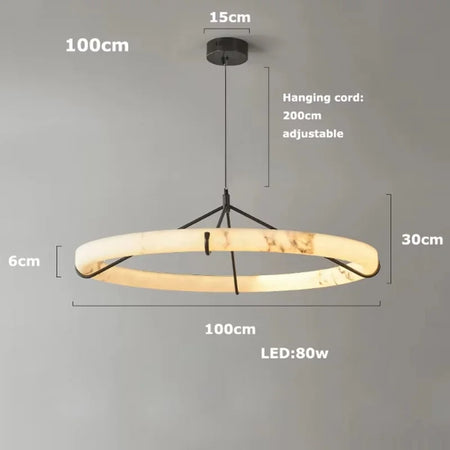 Pendant Light - LED Dimmable Natural Marble Chandelier SW-36210497 - SWEET-LIGHTS