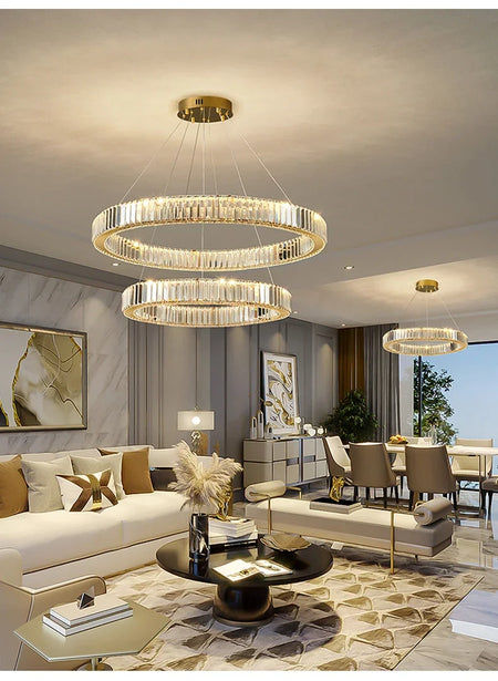 Pendant Light - Led Luxury Crystal Ceiling Pendant Lamp for Living Room and Dining SW-36210347 - SWEET-LIGHTS