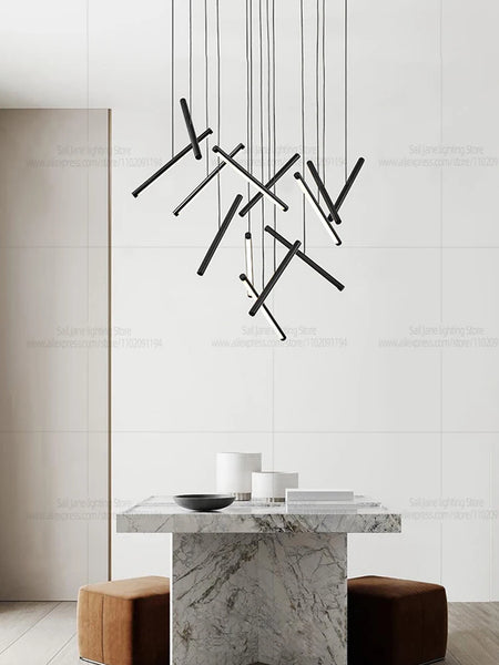 Pendant Light - Minimalist Living Room Long Strip Chandelier SW-36210345 - SWEET-LIGHTS