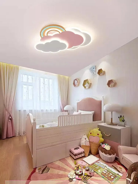 Children Lighting - Rainbow Cloud Ceiling Lights for Pink Girl Bedroom SW-36210348 - SWEET-LIGHTS