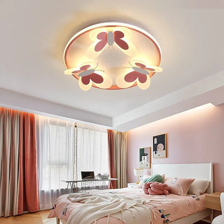 Children Lighting - Kids Ceiling Lamp Butterfly Pink Light SW-36210345 - SWEET-LIGHTS