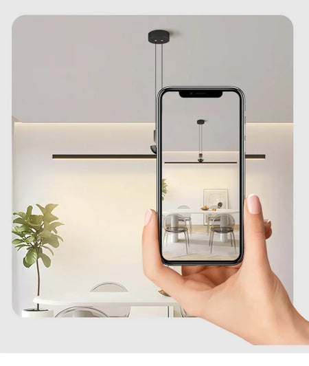 Pendant Light - Modern Minimalist LED Ceiling Chandelier Dining Room Bar Table Pendant Lights Linear Strip Luster SW-36210345 - SWEET-LIGHTS