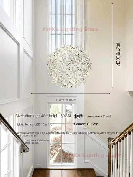 Pendant Light - Luxury Crystal Pendant Lamp for Dining Hall SW-36210345 - SWEET-LIGHTS
