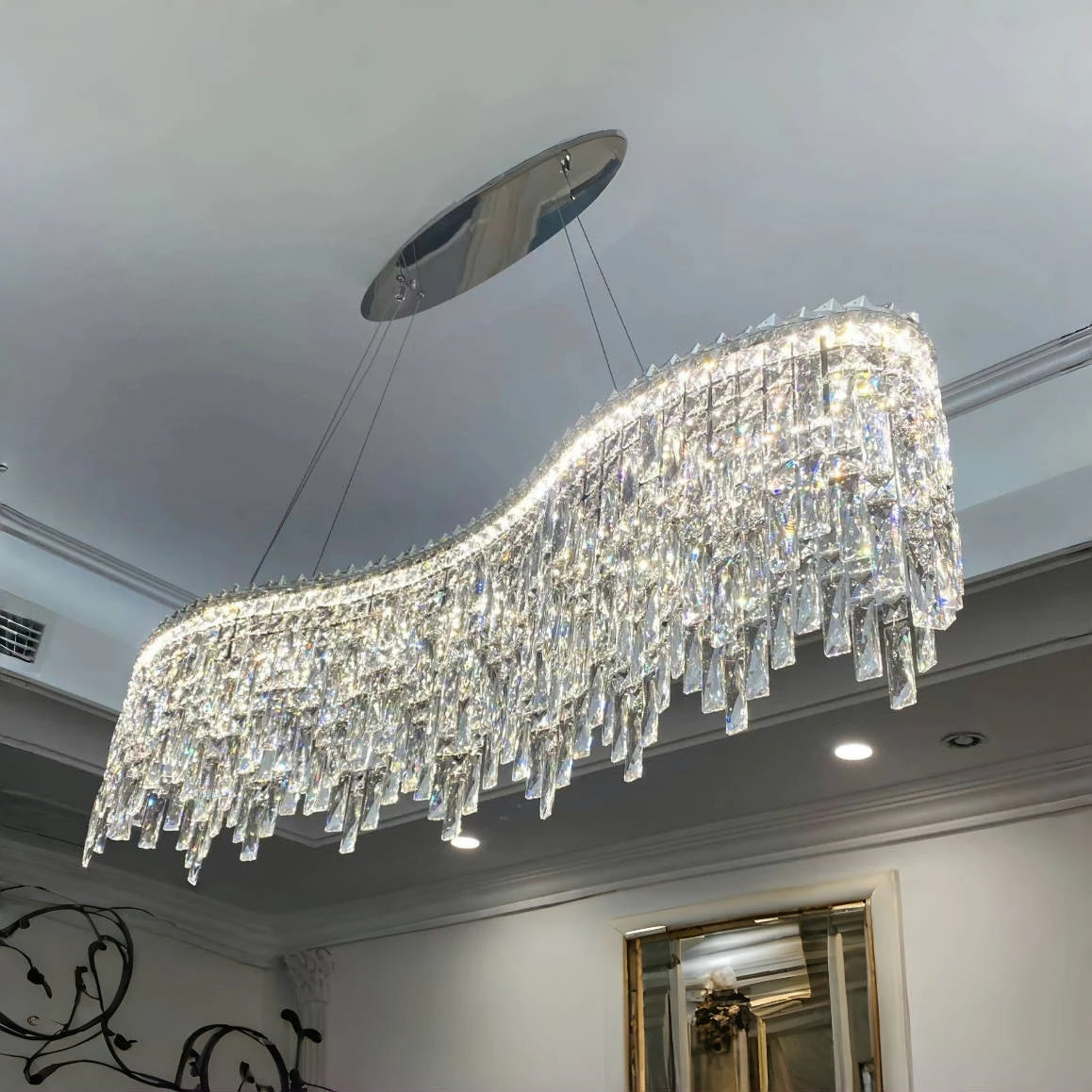 Chandelier - Italian Milan Luxury Crystal Hanging Lamp For Dining Room Hotel Villa Decor SW-36210456 - SWEET-LIGHTS
