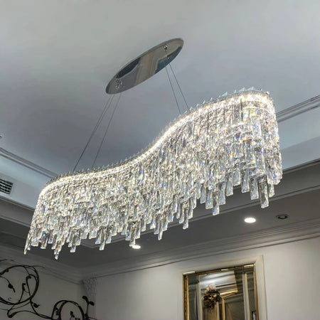 Chandelier - Italian Milan Luxury Crystal Hanging Lamp For Dining Room Hotel Villa Decor SW-36210456 - SWEET-LIGHTS