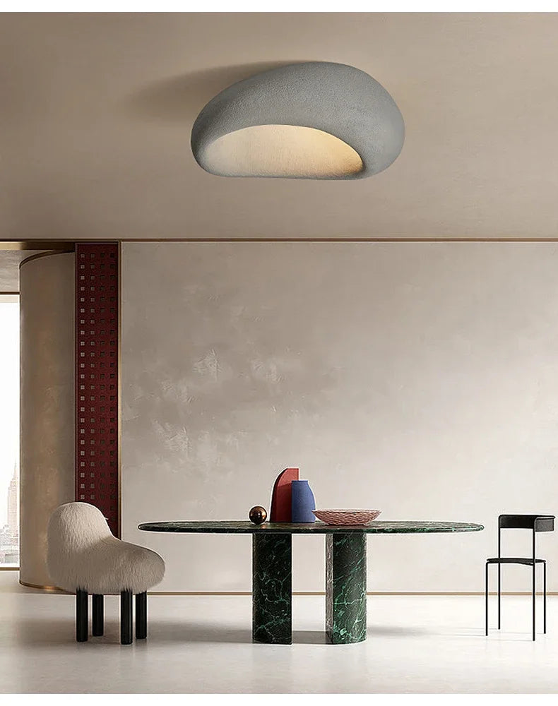 Ceiling Light - Modern Japanese Wabi Sabi Grey 45cm Lamp Coral Red SW-36210123 - SWEET-LIGHTS