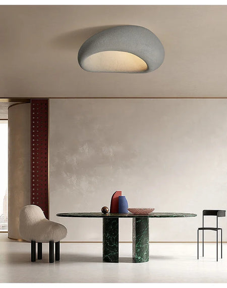 Ceiling Light - Modern Japanese Wabi Sabi Grey 45cm Lamp Coral Red SW-36210123 - SWEET-LIGHTS