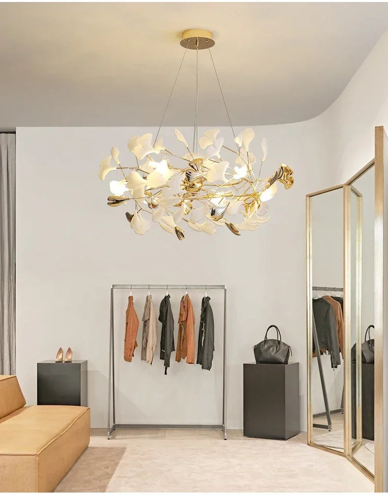 Pendant Light - Modern Luxury Ginkgo LED Chandelier Fixture SW-36210729 - SWEET-LIGHTS