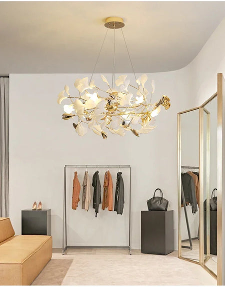 Pendant Light - Modern Luxury Ginkgo LED Chandelier Fixture SW-36210729 - SWEET-LIGHTS