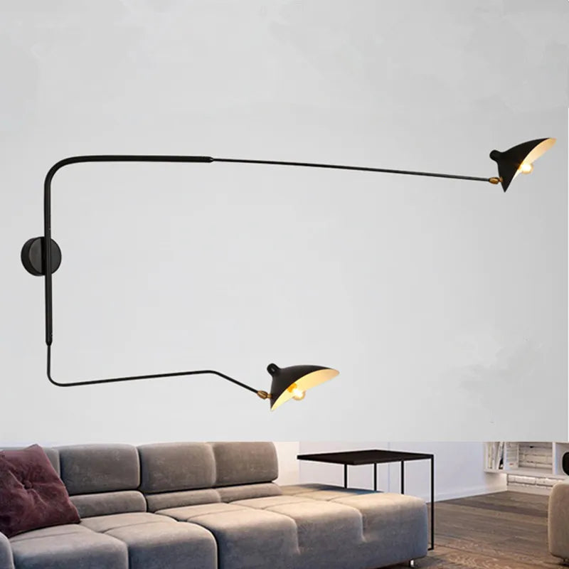 Floor Lamp - Serge Mouille 3-arm Designer Tripod LED Lamp SW-36214890 - SWEET-LIGHTS