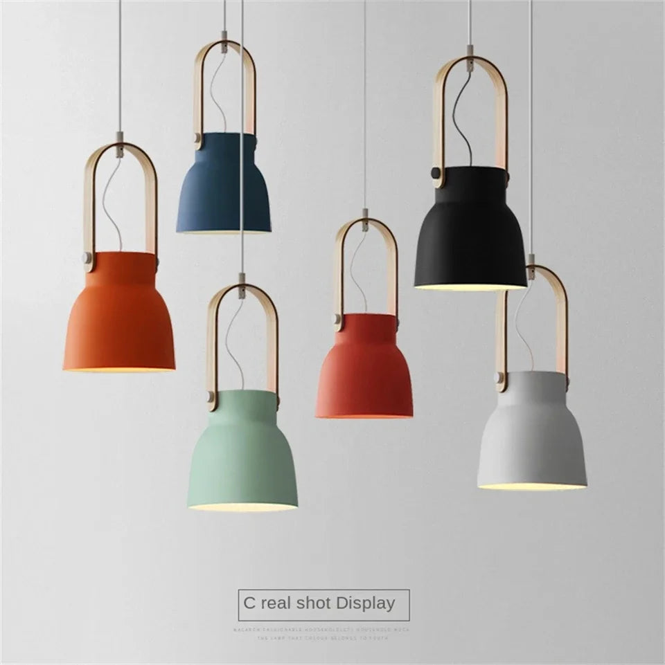 Pendant Light - Nordic Loft LED Iron Macaron Lamp Fixtures SW-36210347 - SWEET-LIGHTS