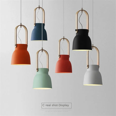 Pendant Light - Nordic Loft LED Iron Macaron Lamp Fixtures SW-36210347 - SWEET-LIGHTS