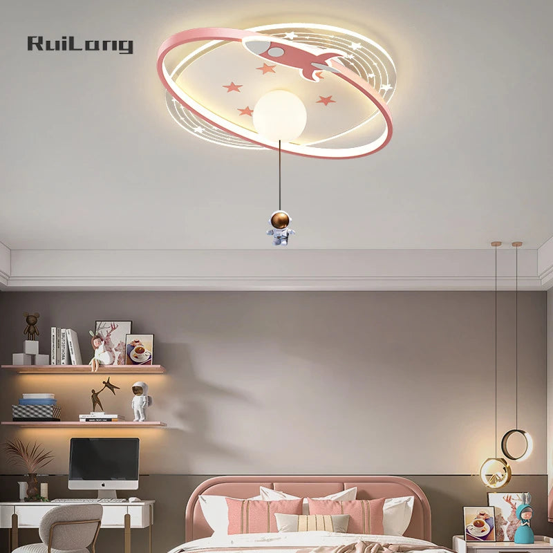 Children Lighting - Modern Astronaut Led Ceiling Lights Chandelier for Kids Room SW-36210435 - SWEET-LIGHTS