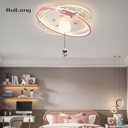 Children Lighting - Modern Astronaut Led Ceiling Lights Chandelier for Kids Room SW-36210435 - SWEET-LIGHTS