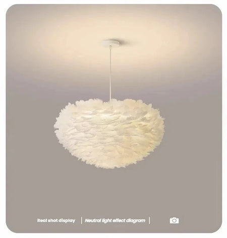 Pendant Light - Feather Nordic LED Chandelier for Living Room and Girl's Room Decor SW-36210578 - SWEET-LIGHTS