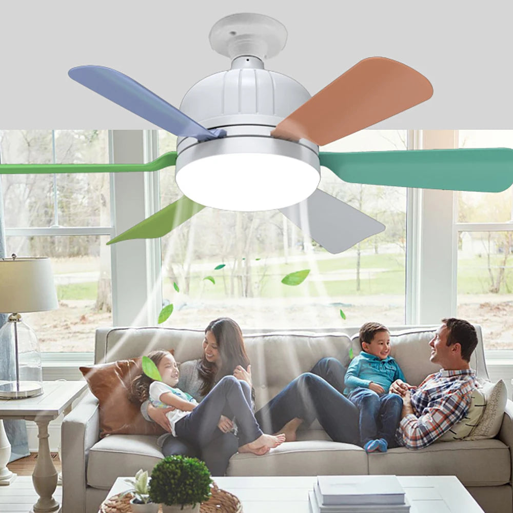Fans - Smart Remote Controlled E27 Ceiling Fan Light with Timer SW-36210347 - SWEET-LIGHTS