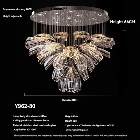 Chandelier - Italy Designer Crystal Glass Pendant Lights Luxury SW-36210457 - SWEET-LIGHTS