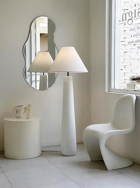 Floor Lamp - Wabi Sabi White Mushroom Tall Fabric Light SW-36210789 - SWEET-LIGHTS