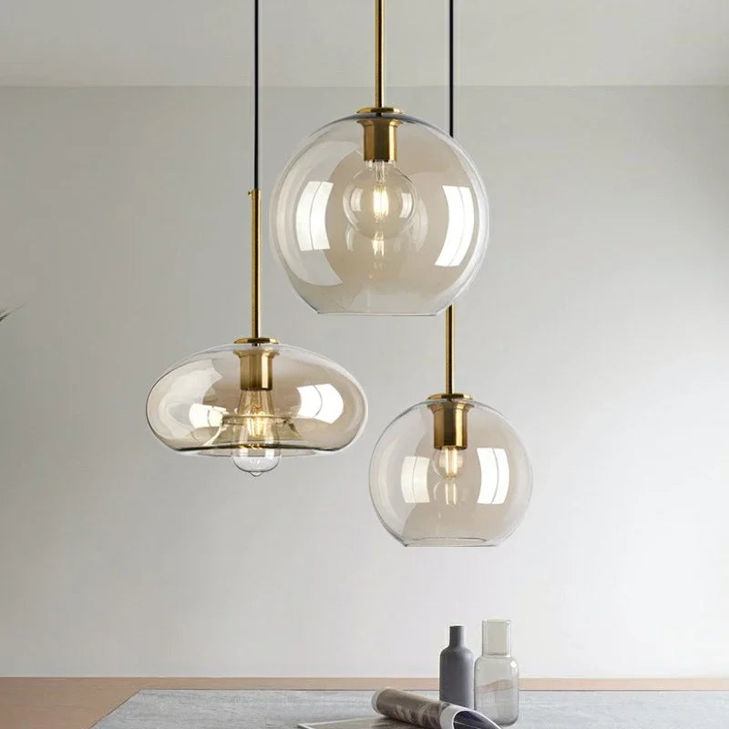 Pendant Light - Nordic LED Glass Chandelier Multi Head for Dining Room Living Room Bedroom Cafe SW-36210578 - SWEET-LIGHTS