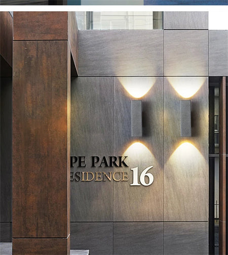 Outdoor Light - Industrial Concrete Wall Light Outdoor Waterproof Villa Garden Double Head Sconce Spotlight LED SW-36210345 - SWEET-LIGHTS
