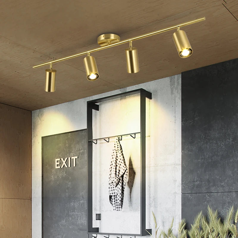 Ceiling Light - Fumi Modern Luxury Gold Track Spotlights Flush Mount Ceiling Fixture GU10 SW-36210345 - SWEET-LIGHTS