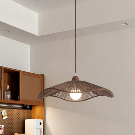 Pendant Light - SANDYHA Japanese Retro Walnut Hemp Rope Lamp SW-36210923 - SWEET-LIGHTS