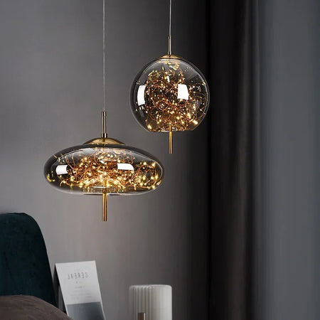 Pendant Light - Nordic Glass Bubble Ball LED Luxury Fixture SW-36210347 - SWEET-LIGHTS